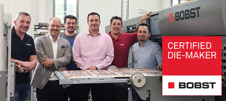 BOBST certificate for Bieling & Petsche Stanzformen GmbH, Austria with CITO high-performance tool